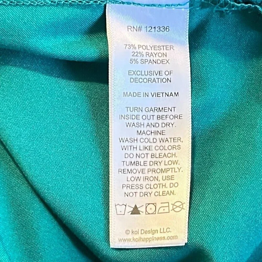 NWT koi Next Gen Hustle and Heart Women's 3-Pocket Stretch Scrub Top XS Green - Picture 8 of 8